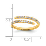 True Origin 14k 3/8 carat Lab Grown Diamond VS D E F Fancy Band - RM-5EB178DD-3717