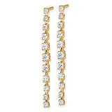 True Origin 14k 3/8 carat Lab Grown Diamond VS DEF Post Dangle Earrings