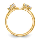 True Origin 14k 3/8 carat Lab Grown Diamond VS DEF Ring Wrap