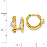 True Origin 14k 5/8 carat Lab Grown Diamond VS DEF Hinged Hoop Earrings - EM-73E19E34-6573