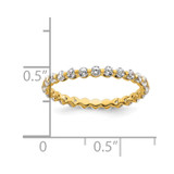 True Origin 14k 7/8 carat Lab Grown Diamond VS D E F Eternity Band - ET-6243556D-7349