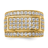 True Origin 14k Men's 3 carat Lab Grown Diamond VS D E F Heirloom Ring