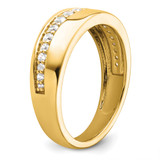 True Origin 14k Men's 3/8 carat Lab Grown Diamond VS D E F Band