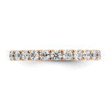 True Origin 14K Rose Gold 1 1/2 carat Lab Grown Diamond VS  D E F  Size 4 Eternity Ring