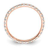 True Origin 14k Rose Gold 1/2 carat Lab Grown Diamond VS  D E F  Size 4.5 Eternity Band
