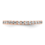 True Origin 14k Rose Gold 1/2 carat Lab Grown Diamond VS  D E F  Size 4.5 Eternity Band