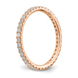 True Origin 14k Rose Gold 1/2 carat Lab Grown Diamond VS  D E F  Size 9 Eternity Band