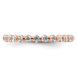 True Origin 14k Rose Gold 1/2 carat Lab Grown Diamond VS D E F Band