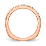 True Origin 14K Rose Gold 3/8 carat Lab Grown Diamond VS  D E F  Wedding Band