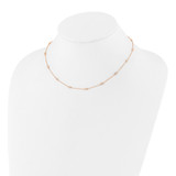 True Origin 14k Rose Gold 3/8 carat Lab Grown Diamond VS+ F+ Sixteen Station 16 inch Necklace