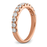 True Origin 14K Rose Gold 7/8 carat Lab Grown Diamond VS  D E F  Wedding Band