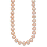 14k 8-9mm Pink Near-Round Freshwater Cultured Pearl 18 inch Necklace