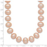 14k 8-9mm Pink Near-Round Freshwater Cultured Pearl 20 inch Necklace