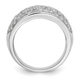 True Origin 14K White Gold 1 5/8 carat Lab Grown Diamond VS  D E F  Band