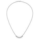 True Origin 14k White Gold 1 carat Lab Grown Diamond VS DEF 18 inch Fashion Bar Necklace