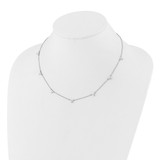 True Origin 14k White Gold 1 carat Lab Grown Diamond VS DEF Multi Station 18 inch Necklace