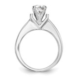 True Origin 14K White Gold 1/2 carat Lab Grown Diamond VS  D E F  Semi Mount Peg Set Engagement Ring - RM-A5317E36-1784