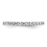 True Origin 14K White Gold 1/2 carat Lab Grown Diamond VS  D E F  Size 4 Eternity Band