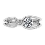True Origin 14k White Gold 1/2 carat Lab Grown Diamond VS D E F Band - RM-2DB1BCDC-8087