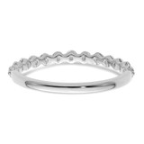 True Origin 14k White Gold 1/2 carat Lab Grown Diamond VS D E F Band - RM-FBDC2720-8247