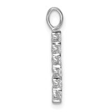 True Origin 14k White Gold 1/2 carat Lab Grown Diamond VS DEF Alphabet B Pendant