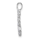 True Origin 14k White Gold 1/2 carat Lab Grown Diamond VS DEF Alphabet G Pendant