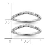 True Origin 14k White Gold 1/2 carat Lab Grown Diamond VS DEF Set of Two Wedding Bands - RM-2E8CBD60-3167