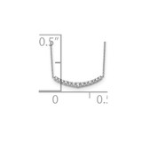 True Origin 14k White Gold 1/2 carat Lab Grown Diamond VS+ F+ Complet 18 inch Fashion Bar Necklace