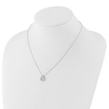 True Origin 14k White Gold 1/3 carat Lab Created Diamond VS DEF 18 inch Fancy Teardrop Necklace