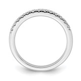 True Origin 14K White Gold 1/3 carat Lab Grown Diamond VS  D E F  Wedding Band - RM-319DCD90-9539