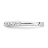 True Origin 14K White Gold 1/3 carat Lab Grown Diamond VS  D E F  Wedding Band - RM-319DCD90-9539