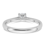 True Origin 14k White Gold 1/3 carat Lab Grown Diamond VS/SI+ G+ Round Solitaire Engagement Ring