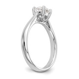True Origin 14k White Gold 1/4 carat Certified Complete Lab Grown Diamond VS+ F+ Round Solitaire Engagement Ring