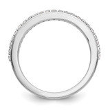 True Origin 14K White Gold 1/4 carat Lab Grown Diamond VS  D E F  Band - RM-A76C4422-4070