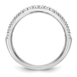 True Origin 14K White Gold 1/4 carat Lab Grown Diamond VS  D E F  Band - RM-BD39C466-8148