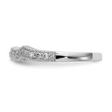True Origin 14K White Gold 1/4 carat Lab Grown Diamond VS  D E F  Wedding Band - RM-A3C0C125-1729