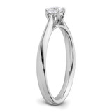 True Origin 14k White Gold 1/4 carat Lab Grown Diamond VS/SI+ G+ Round Solitaire Engagement Ring