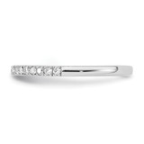 True Origin 14K White Gold 1/5 carat Lab Grown Diamond VS  D E F  Wedding Band - RM-980B6767-4637