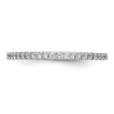 True Origin 14K White Gold 1/6 carat Lab Grown Diamond VS  D E F  Band
