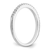 True Origin 14K White Gold 1/6 carat Lab Grown Diamond VS  D E F  Band