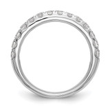 True Origin 14K White Gold 3/4 carat Lab Grown Diamond VS  D E F  Wedding Band
