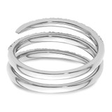 True Origin 14k White Gold 3/4 carat Lab Grown Diamond VS D E F Fancy Band