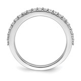 True Origin 14K White Gold 3/8 carat Lab Grown Diamond VS  D E F  Band - RM-7B9F558D-5968