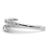 True Origin 14k White Gold 3/8 carat Lab Grown Diamond VS D E F Fancy Band - RM-803FDEE3-5893
