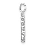 True Origin 14k White Gold 3/8 carat Lab Grown Diamond VS DEF Alphabet A Pendant