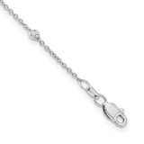 True Origin 14k White Gold 3/8 carat Lab Grown Diamond VS+ F+ Sixteen Station 16 inch Necklace