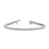 True Origin 14k White Gold 4 1/10 carat Lab Grown Diamond VS D E F Tennis Bracelet