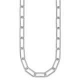 True Origin 14k White Gold 8 5/8 carat Lab Grown Diamond VS+ F+ 18 inch Link Necklace