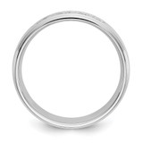True Origin 14K White Gold Men's 1/2 carat Lab Grown Diamond VS  D E F Polished Five Stone Double Miligrain Size 10.5 Band