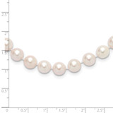 14k 8-9mm White Round Akoya Saltwater Cultured Pearl 24 inch Necklace